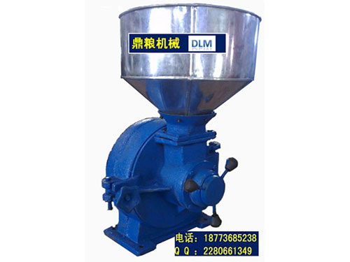 30型磨片式粉碎機、磨粉機磨粉機，磨片式，產量達1000公斤時,粗細可調